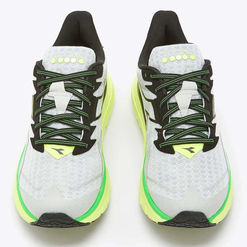 Diadora Men's Nucleo Running Shoe - Silver/Black/Yellow Fl DD - Regular (D) 4 Diadora Men's Nucleo Running Shoe - Silver/Black/Yellow Fl DD - Regular (D) - Image 2