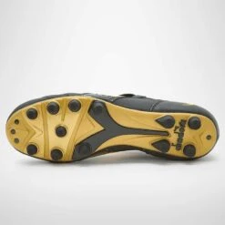 Diadora Men's Brasil #9 Italy LT+MDPU Soccer Shoe - Black/Gold -Shoe Discount Store 101.178784 C0893 40 HR