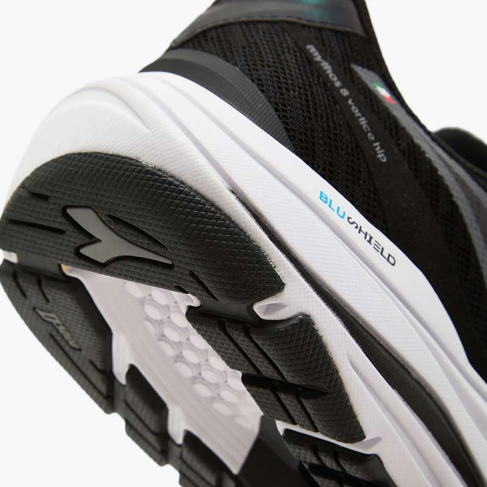 Diadora Women's Mythos Blushield Vortice 8 Running Shoe - Black/White-Regular (B) 4 Diadora Women's Mythos Blushield Vortice 8 Running Shoe - Black/White-Regular (B) - Image 2