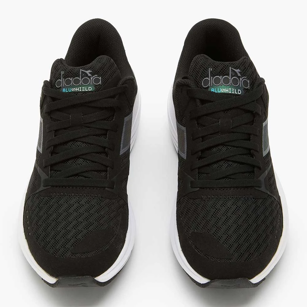 Diadora Women's Mythos Blushield Vortice 8 Running Shoe - Black/White-Regular (B) 5 Diadora Women's Mythos Blushield Vortice 8 Running Shoe - Black/White-Regular (B) - Image 3