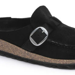 Birkenstock Women's Buckley Suede - Black- Medium/Narrow -Shoe Discount Store 1017826 detail 1 1