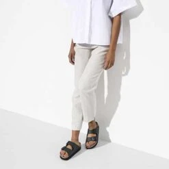 Birkenstock Arizona Platform Vegan - Birko Flor Black- Medium/Narrow -Shoe Discount Store 1018520 f look f