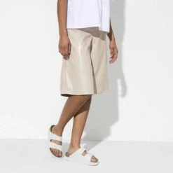 Birkenstock Arizona Platform Vegan - White- Medium/Narrow 12 Birkenstock Arizona Platform Vegan - White- Medium/Narrow -Shoe Discount Store 1018581 f look f