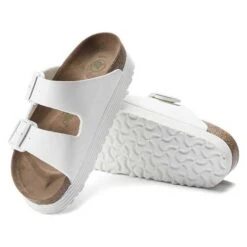 Birkenstock Arizona Platform Vegan - White- Medium/Narrow 10 Birkenstock Arizona Platform Vegan - White- Medium/Narrow -Shoe Discount Store 1018581 sole