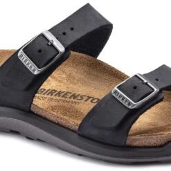 Birkenstock Women's Sierra Oiled Leather Sandal - Black - Regular/Wide -Shoe Discount Store 1018704 detail 1