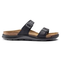 Birkenstock Women's Sierra Oiled Leather Sandal - Black - Regular/Wide -Shoe Discount Store 1018704 side