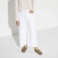 Birkenstock Women's Buckley Suede - Grey Taupe- Medium/Narrow -Shoe Discount Store 1019490 f look f 1