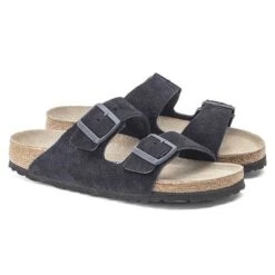 Birkenstock Arizona Suede Soft Footbed -Midnight- Medium/Narrow -Shoe Discount Store 1020716 pair