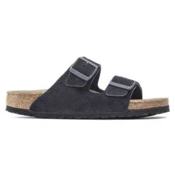 Birkenstock Arizona Suede Soft Footbed -Midnight- Medium/Narrow -Shoe Discount Store 1020716 side