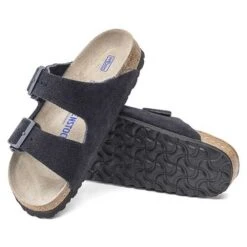 Birkenstock Arizona Suede Soft Footbed -Midnight- Medium/Narrow -Shoe Discount Store 1020716 sole