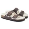 Birkenstock Arizona Shearling Sandal - Habana Natural- Medium/Narrow -Shoe Discount Store 1021049 pair