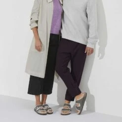 Birkenstock Arizona Shearling Sandals - Iron Natural- Medium/Narrow -Shoe Discount Store 1021067 detail 7