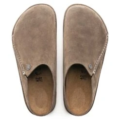 Birkenstock Women's Zermatt Suede Slipper - Gray Taupe - Medium/Narrow -Shoe Discount Store 1021318 top