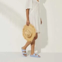 Birkenstock Arizona EVA Sandals - Dusty Blue- Medium/Narrow -Shoe Discount Store 1022308 f look f