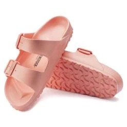 Birkenstock Arizona EVA Sandal - Coral Peach- Medium/Narrow -Shoe Discount Store 1022367 sole