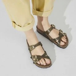 Birkenstock Women's Franca Cork Green Olive Oiled Leather Sandal - Regular/Wide 12 Birkenstock Women's Franca Cork Green Olive Oiled Leather Sandal - Regular/Wide -Shoe Discount Store 1023310 f closeup f