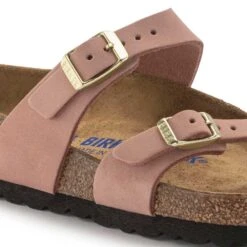 Birkenstock Women's Mayari NuBuck Soft Footbed - Old Rose- Regular/Wide -Shoe Discount Store 1023964 detail 1