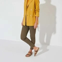 Birkenstock Women's Franca Oiled Leather Sandal - Cognac - Regular/Wide -Shoe Discount Store 1024052 f look f