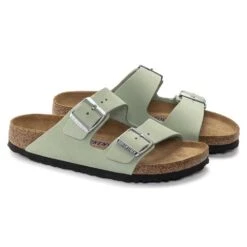 Birkenstock Women's Arizona Nubuck - Matcha- Medium/Narrow -Shoe Discount Store 1024116 pair