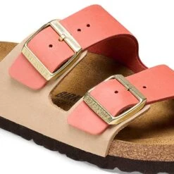 Birkenstock Women's Arizona Nubuck Sandal - Mars/Sandcastle - Regular (B) -Shoe Discount Store 1025757 detail 1