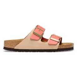 Birkenstock Women's Arizona Nubuck Sandal - Mars/Sandcastle - Regular (B) -Shoe Discount Store 1025757 side