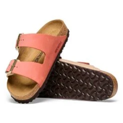 Birkenstock Women's Arizona Nubuck Sandal - Mars/Sandcastle - Regular (B) -Shoe Discount Store 1025757 sole
