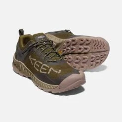 Keen Men's NXIS Evo WP Hiking Shoe - Dark Olive/Black Olive - Regular (D) -Shoe Discount Store 1025909 PPS PDP 1