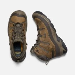Keen Men's Circadia Mid WP Hiking Boot- Bison/Brindle- Wide (2E) -Shoe Discount Store 1026841 PLD PDP