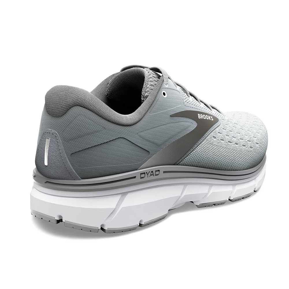 BROOKS Men's Dyad 11 Running Shoe - Grey/Black/White - Extra Wide (4E) 6 BROOKS Men's Dyad 11 Running Shoe - Grey/Black/White - Extra Wide (4E) - Image 4