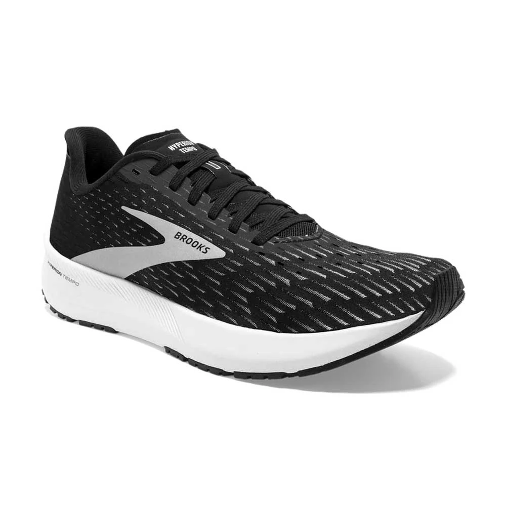 BROOKS Men's Hyperion Tempo Running Shoe- Black/Silver/White- Regular (D) 4 BROOKS Men's Hyperion Tempo Running Shoe- Black/Silver/White- Regular (D) - Image 2