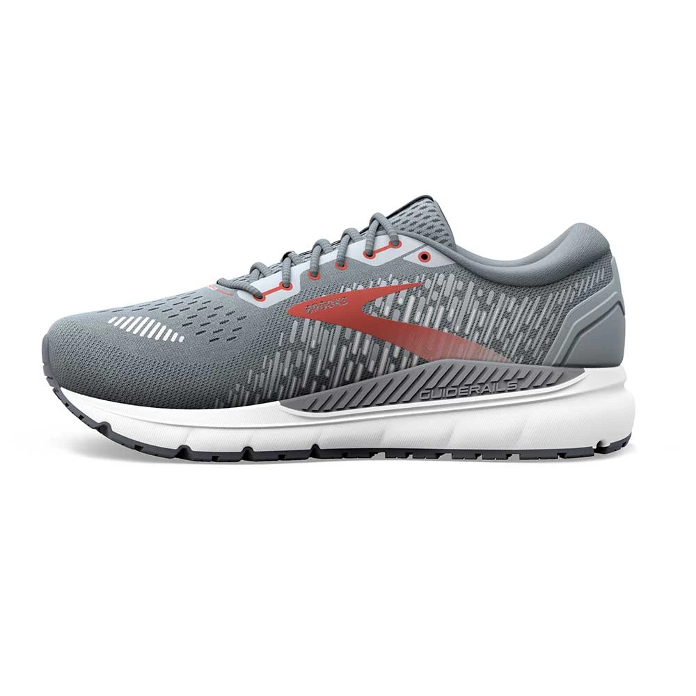 BROOKS Men's Addiction GTS 15 Running Shoe- Grey/Ebony/Chili Oil - Extra Wide (4E) 4 BROOKS Men's Addiction GTS 15 Running Shoe- Grey/Ebony/Chili Oil - Extra Wide (4E) - Image 2