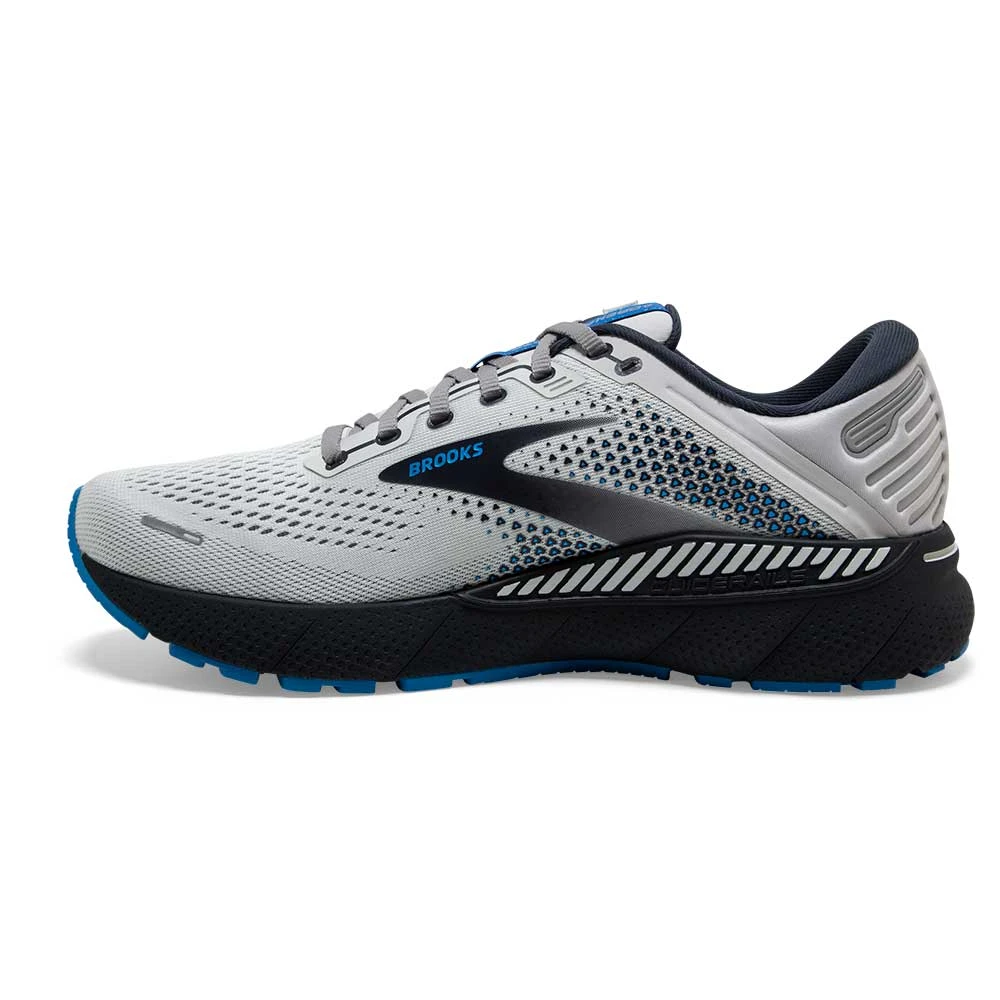 BROOKS Men's Adrenaline GTS 22 Running Shoe- Oyster/India Ink/Blue- Regular (D) 5 BROOKS Men's Adrenaline GTS 22 Running Shoe- Oyster/India Ink/Blue- Regular (D) - Image 3