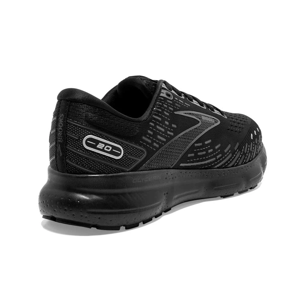 BROOKS Men's Glycerin 20 Running Shoe- Black/Black/Ebony- Regular (D) 7 BROOKS Men's Glycerin 20 Running Shoe- Black/Black/Ebony- Regular (D) - Image 5