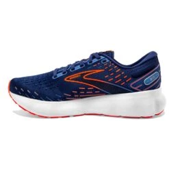 BROOKS Men's Glycerin 20 Running Shoe- Blue Depths/Palace Blue/Orange- Wide (2E) -Shoe Discount Store 110382 444 M Glycerin 20 0ebc04c2 e053 4bf2 8c67 ec23935cce40