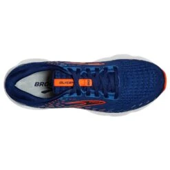 BROOKS Men's Glycerin 20 Running Shoe- Blue Depths/Palace Blue/Orange- Wide (2E) -Shoe Discount Store 110382 444 O Glycerin 20 14136165 aae8 4788 a0e2 b4f34aa394e5