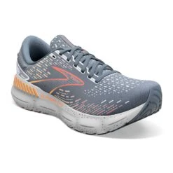 BROOKS Men's Glycerin GTS 20 Running Shoe - Grey/Chili Oil/Orange - Regular (D) -Shoe Discount Store 110383 034 A Glycerin GTS 20 1