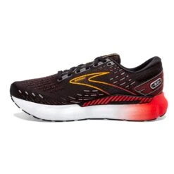 BROOKS Men's Glycerin GTS 20 Running Shoe- Black/Blackened Pearl/Fiery Re- Regular (D) -Shoe Discount Store 110383 090 M Glycerin GTS 20 1