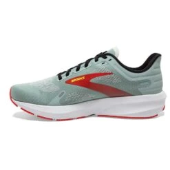 BROOKS Men's Launch 9 Running Shoe- Blue Surf/Black/Cherry Tomato- Regular (D) -Shoe Discount Store 110386 413 M Launch 9