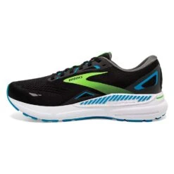 BROOKS Men's Adrenaline GTS 23 Running Shoe - Black/Hawaiian Ocean/Green- Regular (D) -Shoe Discount Store 110391 006 M Adrenaline GTS 23