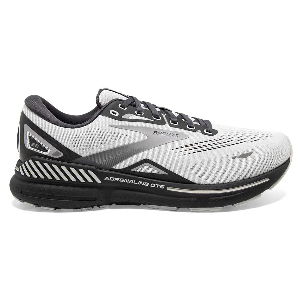 BROOKS Men's Adrenaline GTS 23 Running Shoe- Oyster/Ebony/Alloy- Regular (D) 3 BROOKS Men's Adrenaline GTS 23 Running Shoe- Oyster/Ebony/Alloy- Regular (D)