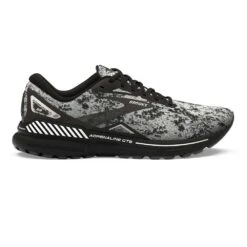 BROOKS Men's Adrenaline GTS 23 Running Shoe - White/Grey/Black- Regular (D)