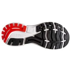 BROOKS Men's Ghost 15 Running Shoe- White/Black/Flame 15 BROOKS Men's Ghost 15 Running Shoe- White/Black/Flame -Shoe Discount Store 110393 184 S Ghost 15