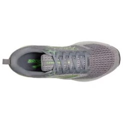 BROOKS Men's Levitate 6 Running Shoe- Primer Grey/Neon Green- Regular (D) -Shoe Discount Store 110395 312 O Levitate 6