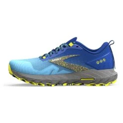 BROOKS Men's Cascadia 17 Trail Running Shoe - Blue/Surf The Web/Sulphur - Regular (D) -Shoe Discount Store 110403 416 M Cascadia 17