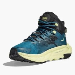 Hoka Men's Trail Code GTX Hiking Boot- Blue Graphite/Blue Coral -Shoe Discount Store 1123165 BGBCR 3