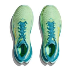 Hoka Men's Mach 5 Running Shoe - Lime Glow/Ocean Mist - Regular (D) -Shoe Discount Store 1127893 LGOM 2