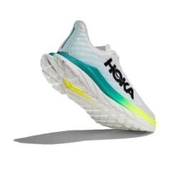 Hoka Women's Mach 5 Running Shoe - White/Blue Glass - Regular (B) -Shoe Discount Store 1127894 WBGL 4