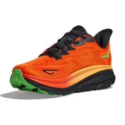 Hoka Men's Clifton 9 Running Shoe- Flame/Vibrant Orange - Regular (D) -Shoe Discount Store 1127895 FVOR 3