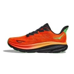 Hoka Men's Clifton 9 Running Shoe- Flame/Vibrant Orange - Regular (D) -Shoe Discount Store 1127895 FVOR 8