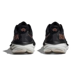 Hoka Women's Clifton 9 Running Shoe - Black/Rose Gold - Wide (D) -Shoe Discount Store 1127896 BRGL 5